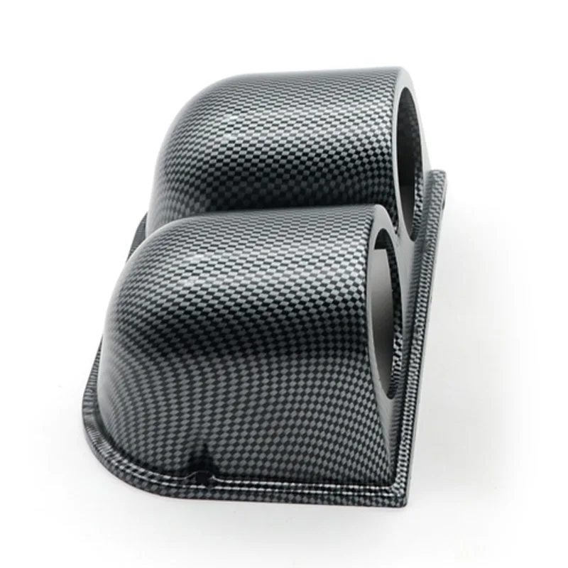 Универсальный карбоновый 2 дюйма 52 мм двойной отверстия Авто Манометр Pod