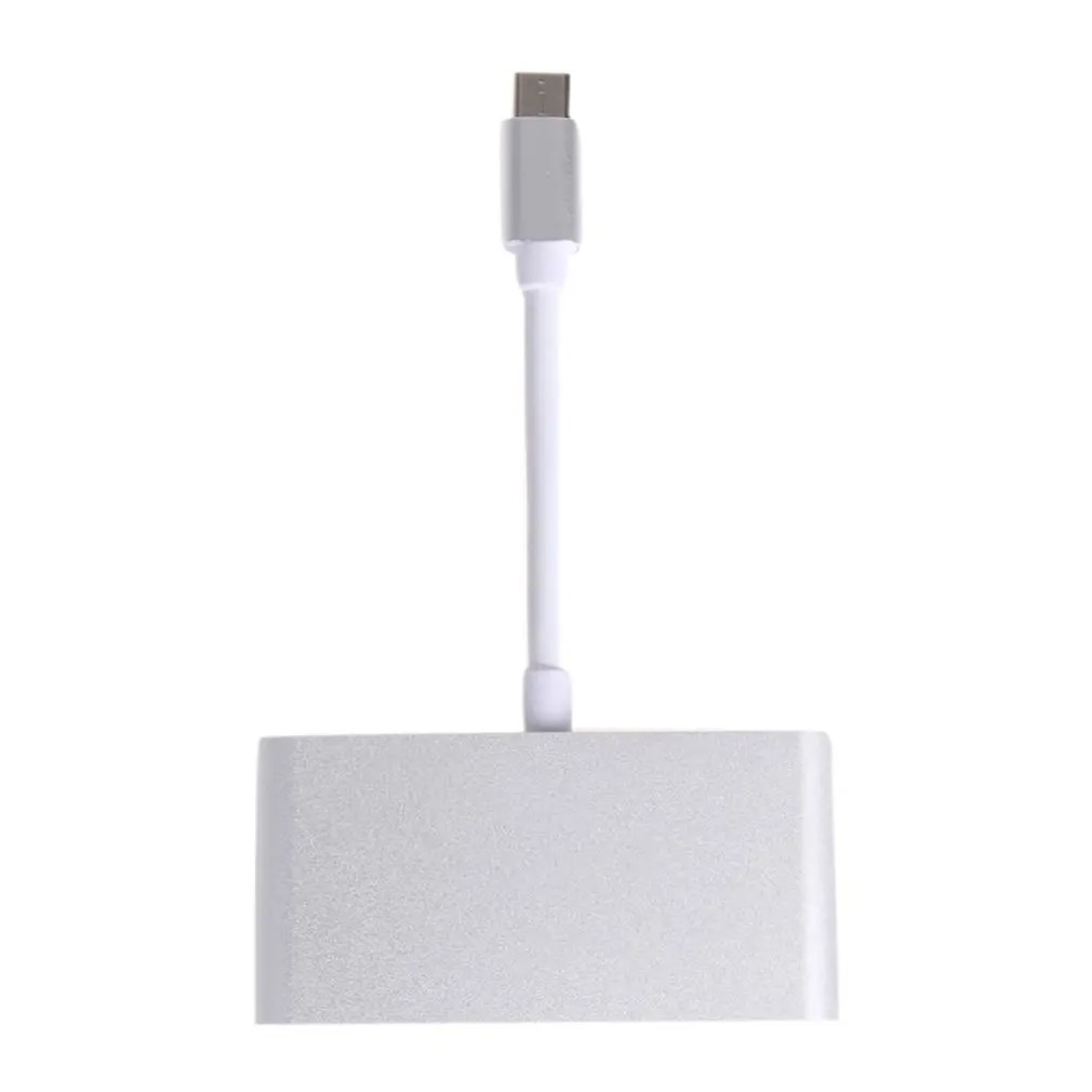 Thunderbolt Usb 3 1 Type C к 0 концентратор 4 порта адаптер Алюминиевый Тип портам Usb3.0