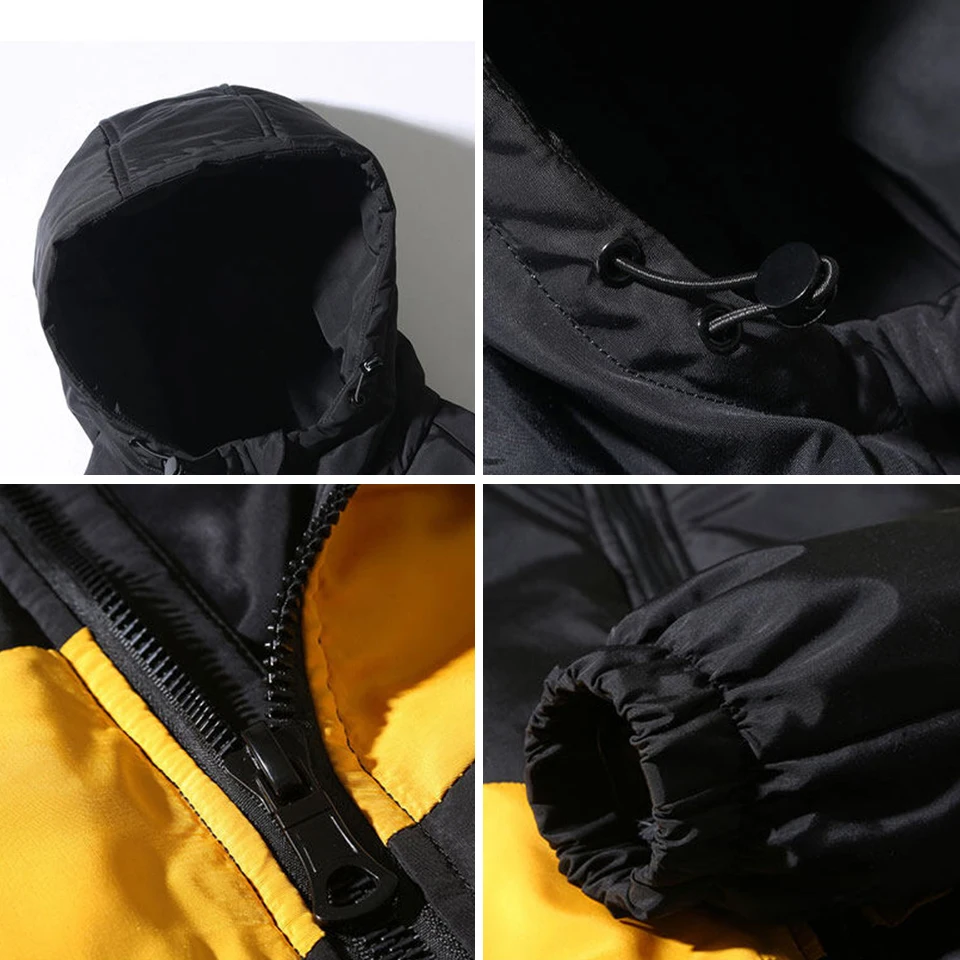 Мужская зимняя куртка в стиле хип-хоп бархатная Толстая паркерская