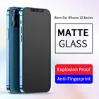 Матовое закаленное стекло для iPhone 12, 13 Pro Max, mini, 11 Pro, XS Max, XR, X, 8, 7, 6 Plus, SE
