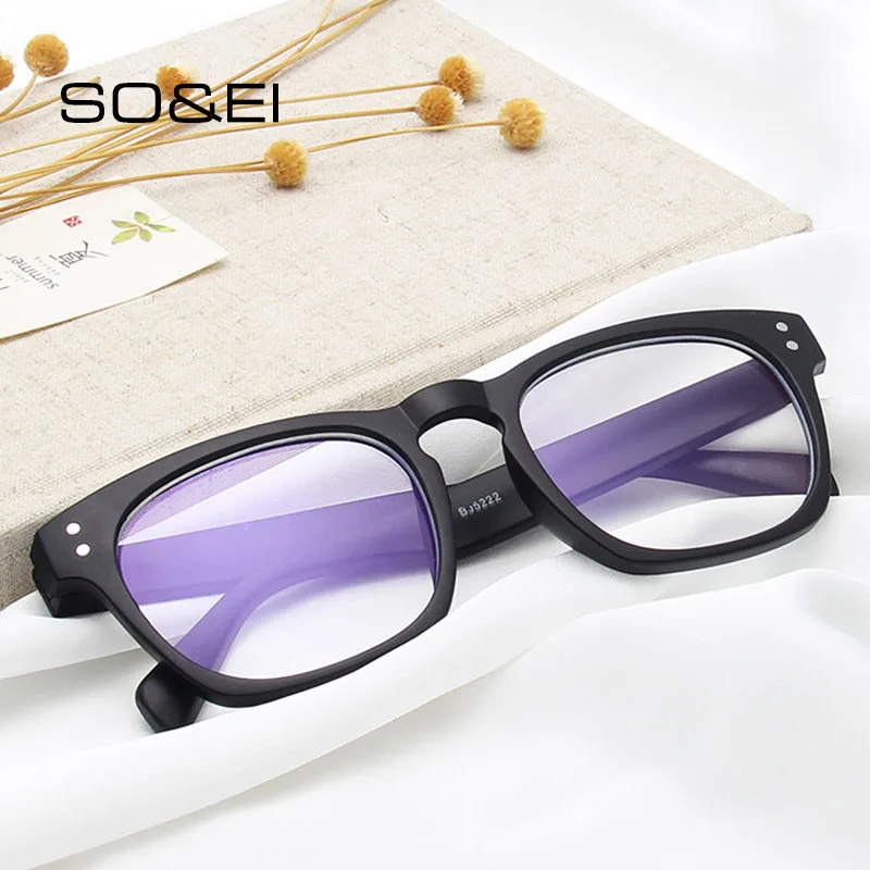SO & EI новые модные квадратные украшения для ногтей Женские оправы очков