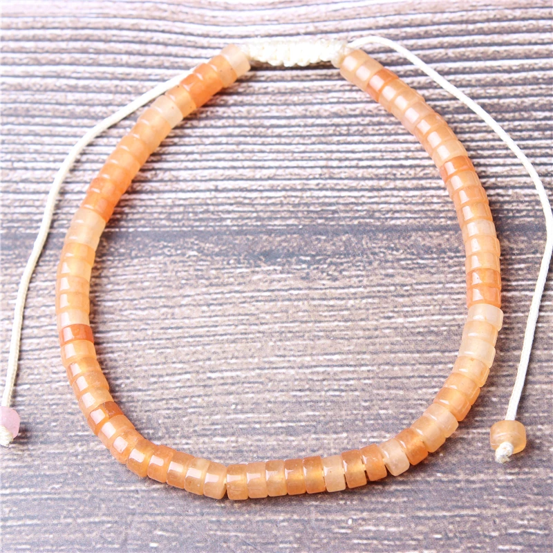 

Lanli 2x4mm Fashion Deep Yellow Tanglin Natural Stone Loose Beads Spacer Round Beads Diy Bracelet Necklace Earrings Accessories