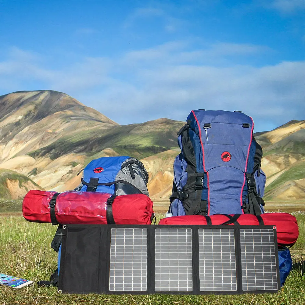 Горячая Распродажа многофункциональная складная солнечная панель 18 в 28 Вт