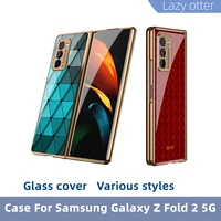 galaxy z fold 2 case tempered glass case for samsung galaxy z fold2 5g galaxy fold case galaxy z flip case