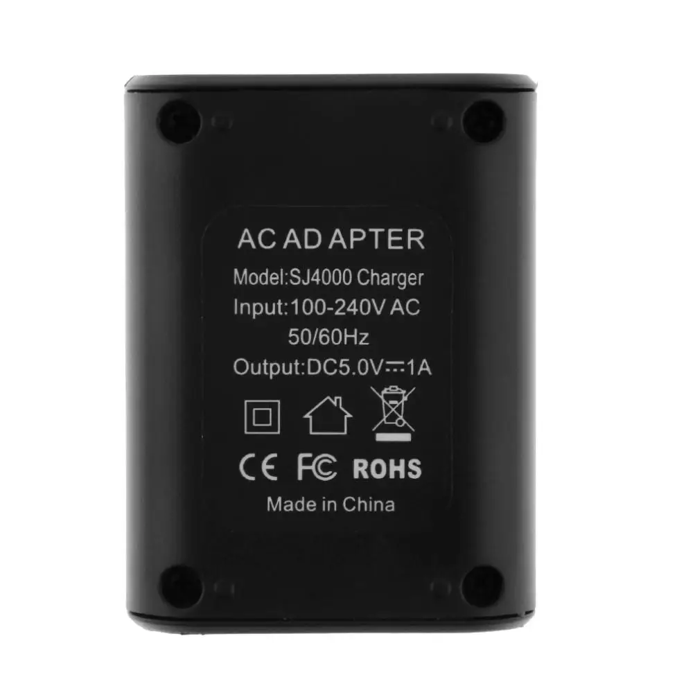 100В 240В черное зарядное устройство с USB кабелем для SJ4000 / SJ5000 SJ6000 батареи