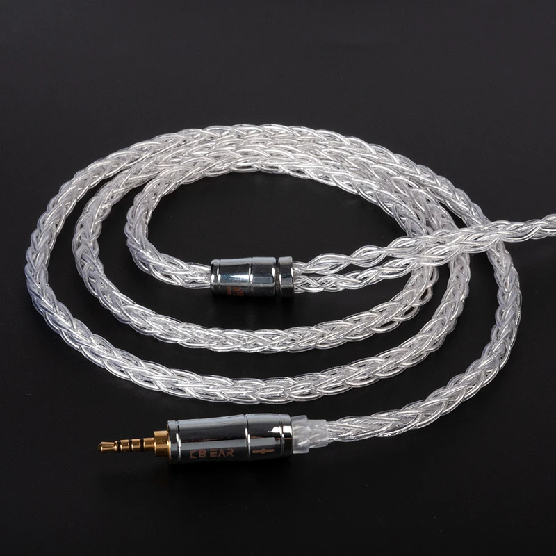 Кабель для наушников KBEAR Limpid Pro 8 ядер чистое серебро Hi-Fi KS1 KS2 Lark KZ IEMS | Электроника