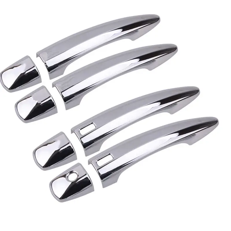 

Для Nissan Sentra Bluebird Sylphy 2020 2021 2022 углеродное волокно хромированная Автомобильная дверная ручка крышка наклейки Стайлинг Аксессуары