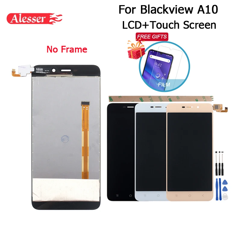 Alesser для Blackview A10 ЖК дисплей и сенсорный экран 5 0 ''сборка Запчасти + пленка