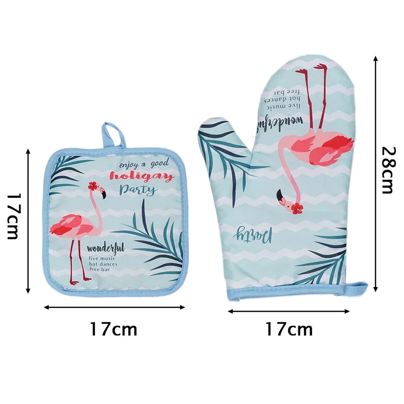 

2pcs Oven Gloves Heat Resistant Potholders for Kitchen Convenience Anti-scalding Cotton Microwave Oven Mitts Baking Accessories