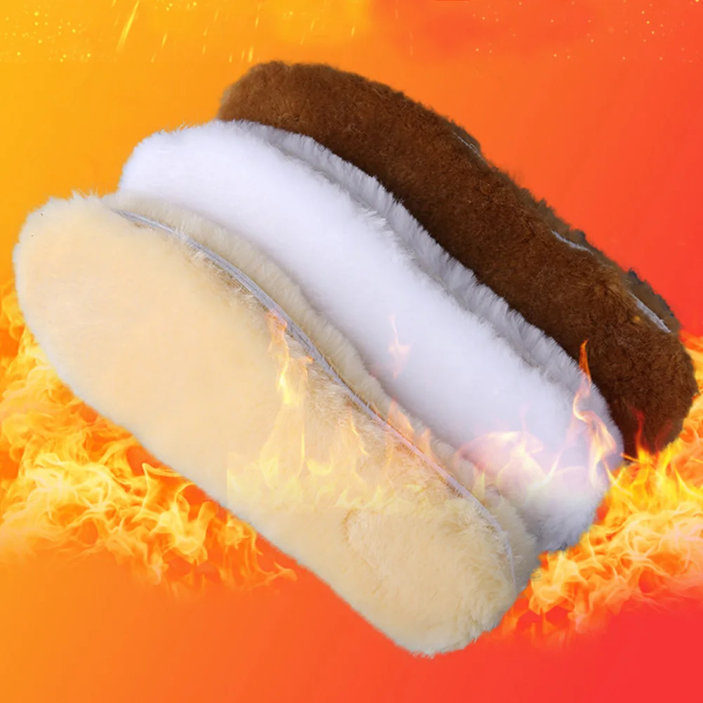 Unisex Wool Snow Boots Fur Insoles Winter Warm Heated 2020 Shoe Pads Breathable Thick Foot Plus Size | Обувь