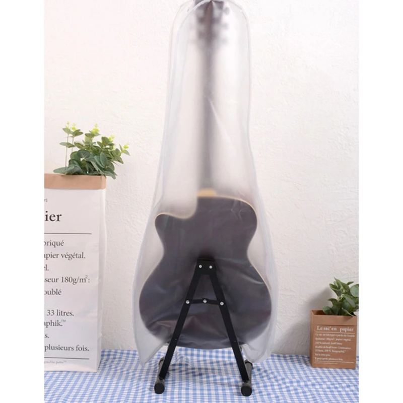 

Guitar Dust Cover Fit Electric Guitars Frosted Transparent Guitar Cover Resistant with Protects From Dust Dirt