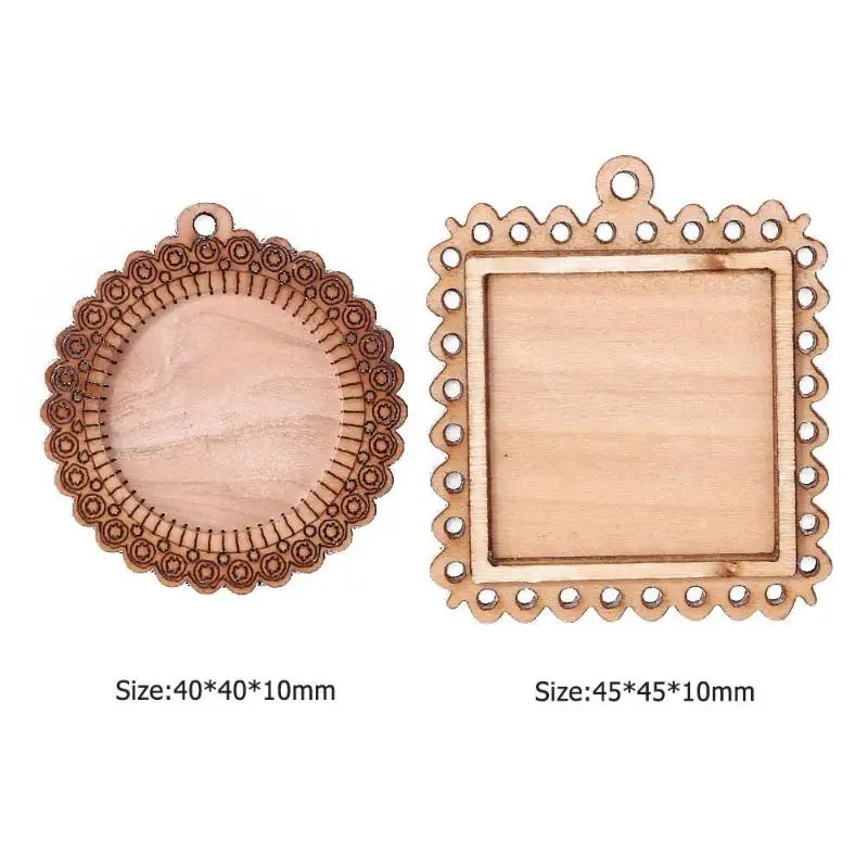 5 шт. DIY деревянная сделанная вручную фоторамка экологичный брелок для свадебной