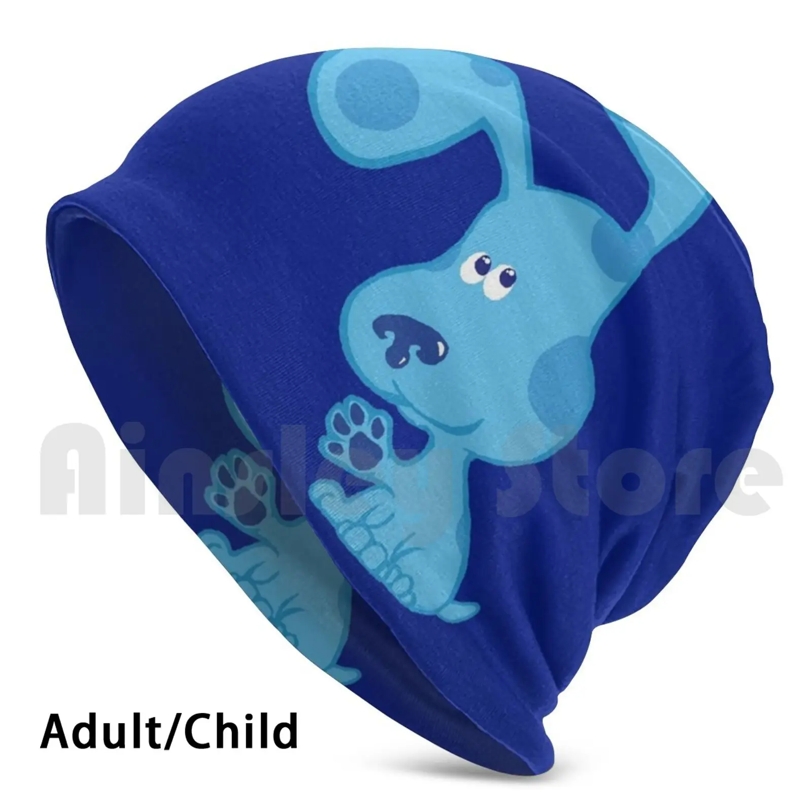 

Голубые шапочки для щенков, пуловер, Удобная шапка, синий щенок, пятнистый лап, милый мультяшный блюз