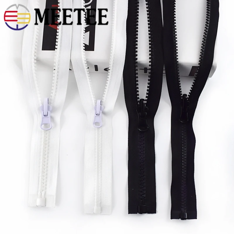 Открытый слайдер Meetee 5 #8 # из смолы двухсторонний вращающийся на молнии для пальто