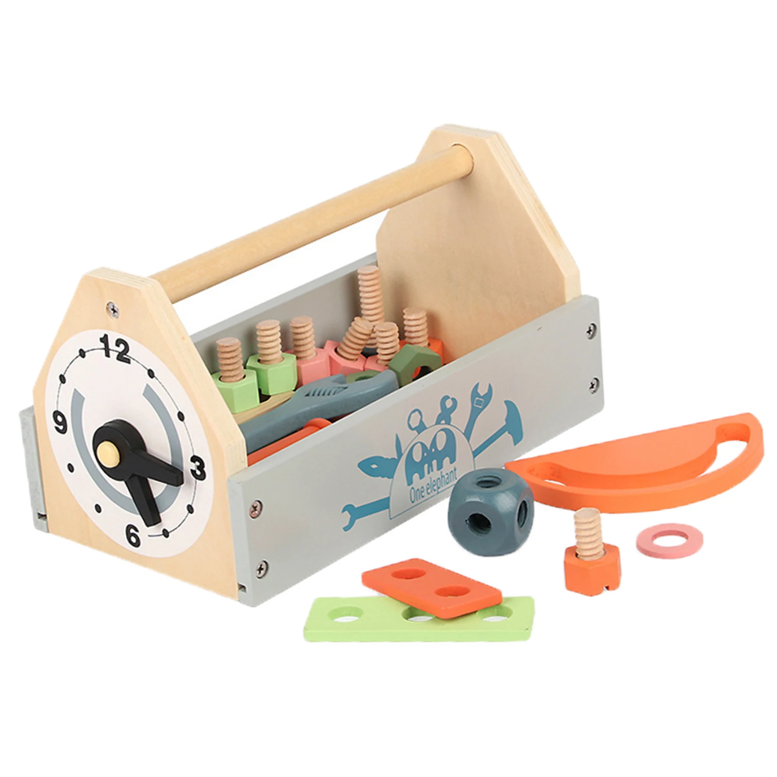 

Creative Wood Screw Block Toy Nut Manipulative Fine Motor for Boys & Girls