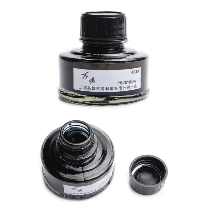 Стеклянная перьевая ручка в бутылке с гладким рисунком чернильные стержни без