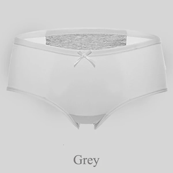 Grey Менструальные трусики, женское нижнее белье, герметичные физиологические штаны, хлопковые трусы размера плюс, женское нижнее белье, трусики-стринги - Цвет: Grey