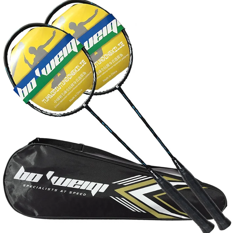 

Badminton Beginner Carbon Badminton Racket Ultralight Offensive Defensive Racket Training Sport Team Racquet With Bag