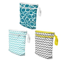 2pcs baby diaper storage bag diaper bag double zipper waterproof bag cute bag for shopping travel m09