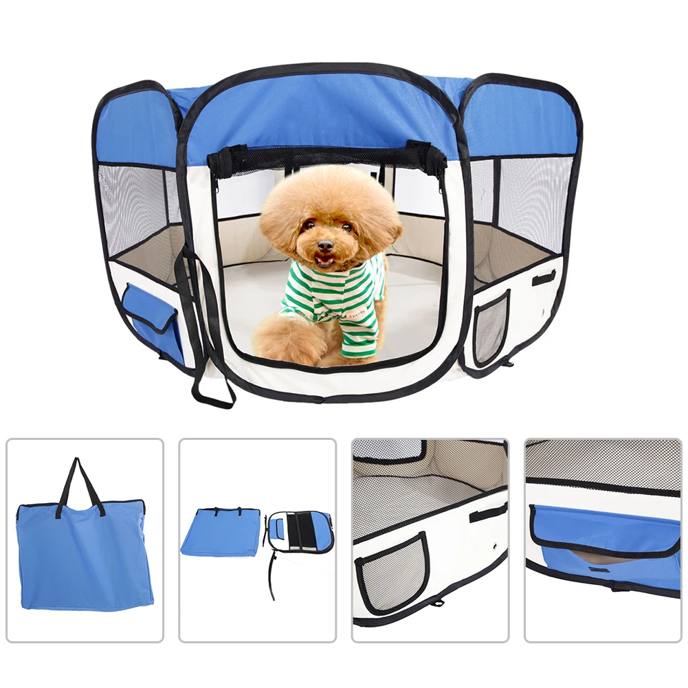 

Portable Outdoor Kennels Fences Pet Tent Houses For Large Small Dogs Foldable Indoor Playpen Puppy Cats Pet Cage Delivery Room