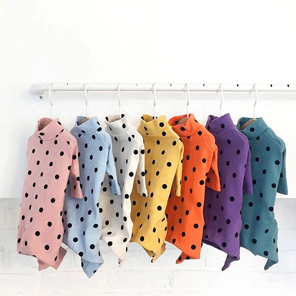 

Popular Polka Dot Pet Four-legged Clothes Puppy Backing Home Clothes Teddy Pullover Dog Spring Clothes Pet Products