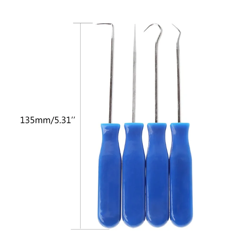 

4Pcs Pick and Hook Set O Ring Oil Seal Gasket Puller Remover Craft Hand Tool