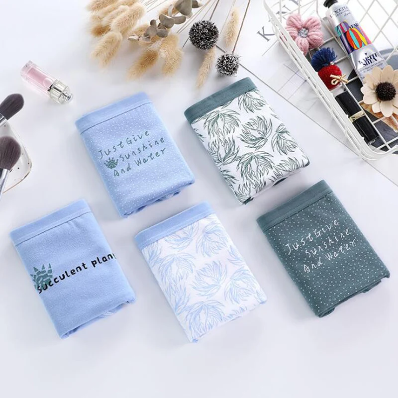 2021 высокое качество 4 шт. трусики для подростков с цветочным рисунком Трусы-шорты