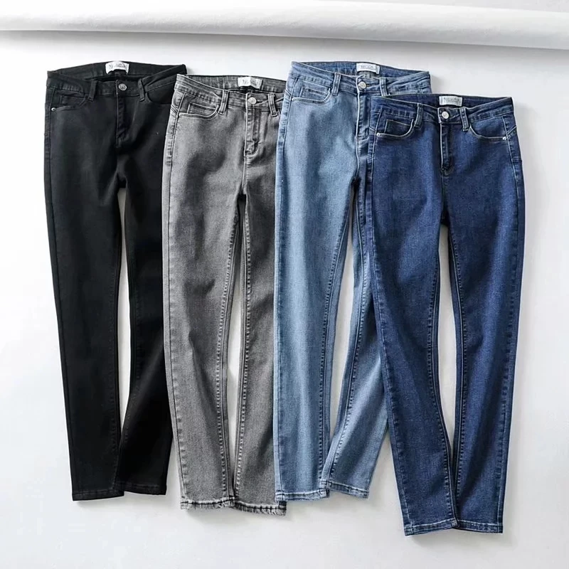 Женские сексуальные узкие джинсы С 5 Карманами|Узкие джинсы| |