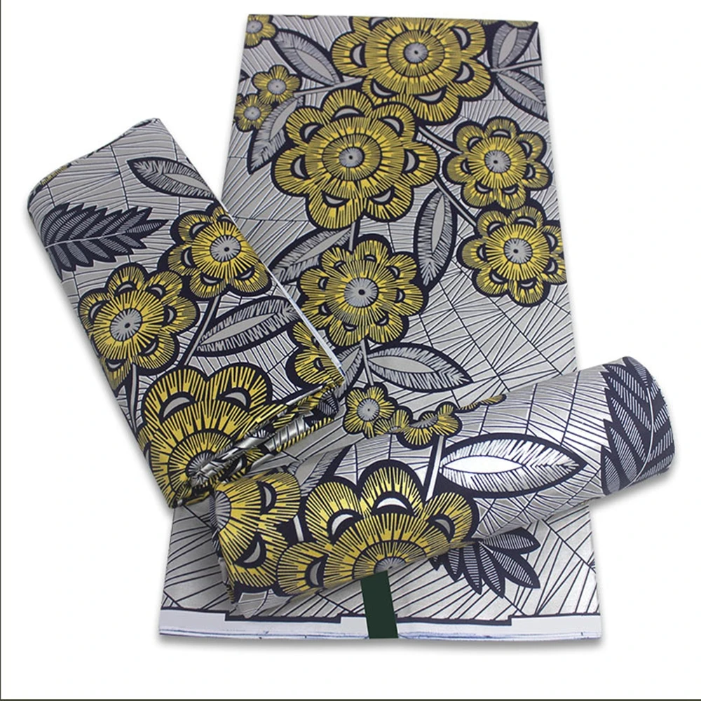 

Newest African Print Wax Fabric Soft Best Quality Pink Real Golden Ankara Ghana Cotton Material Pagne No Fade For Sewing Dress