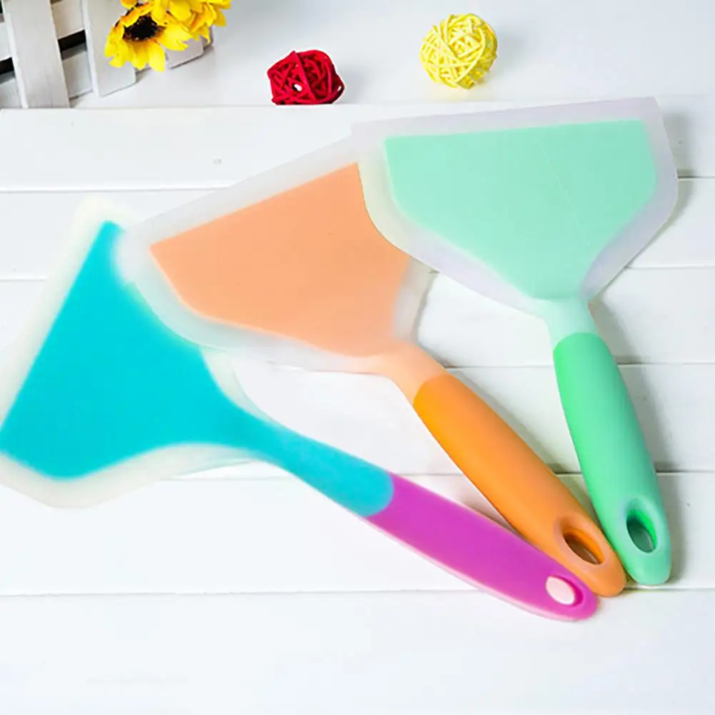 Гибкая термостойкая кухонная силиконовая лопатка для открытия Нефритовой пиццы