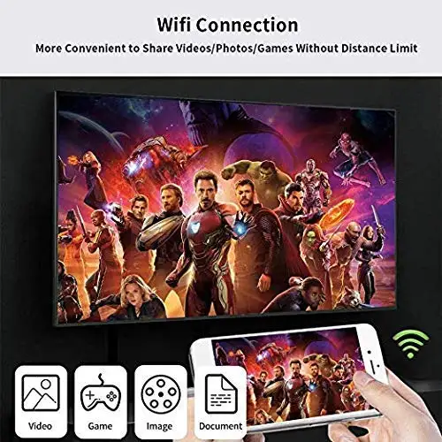 USB к HDMI адаптер Wi-Fi Беспроводной Дисплей кабель программный ключ для iOS/Micro USB/Тип C