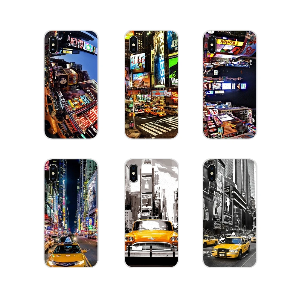 Аксессуары для такси New York City Times Square чехлы Samsung A10 A30 A40 A50 A60 A70 M30 Galaxy Note 2 3 4 5 8 9 10