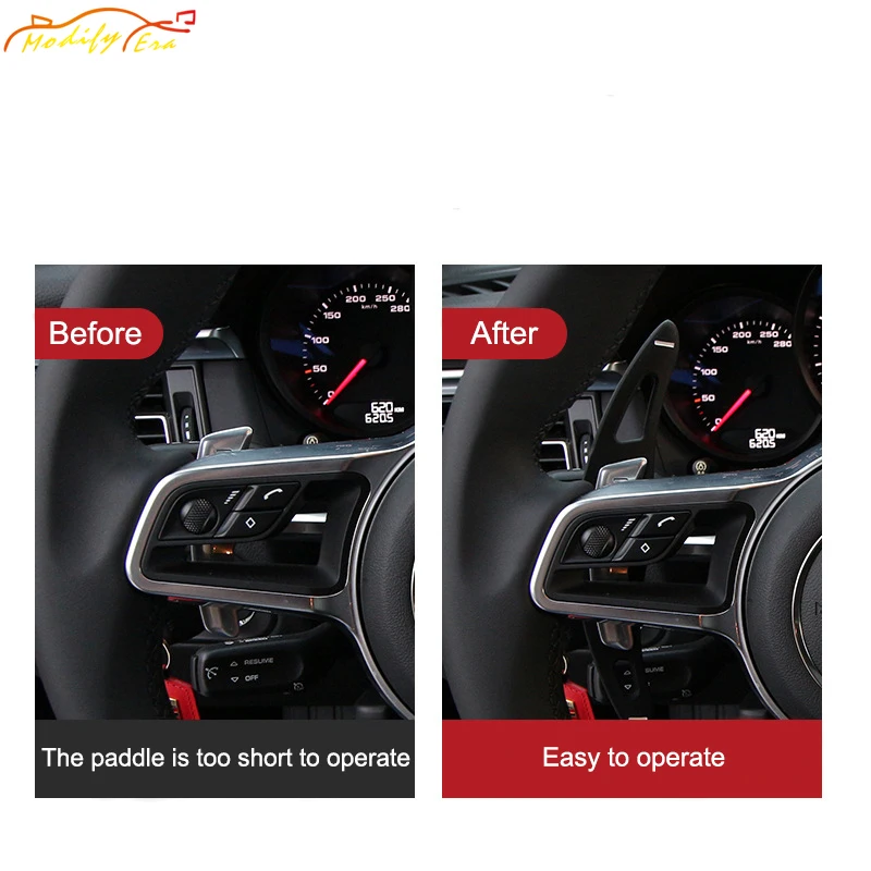 Алюминиевые накладки на рулевое колесо с переключателями передач для автомобилей Porsche Panamera Cayenne Macan, модификация интерьера.