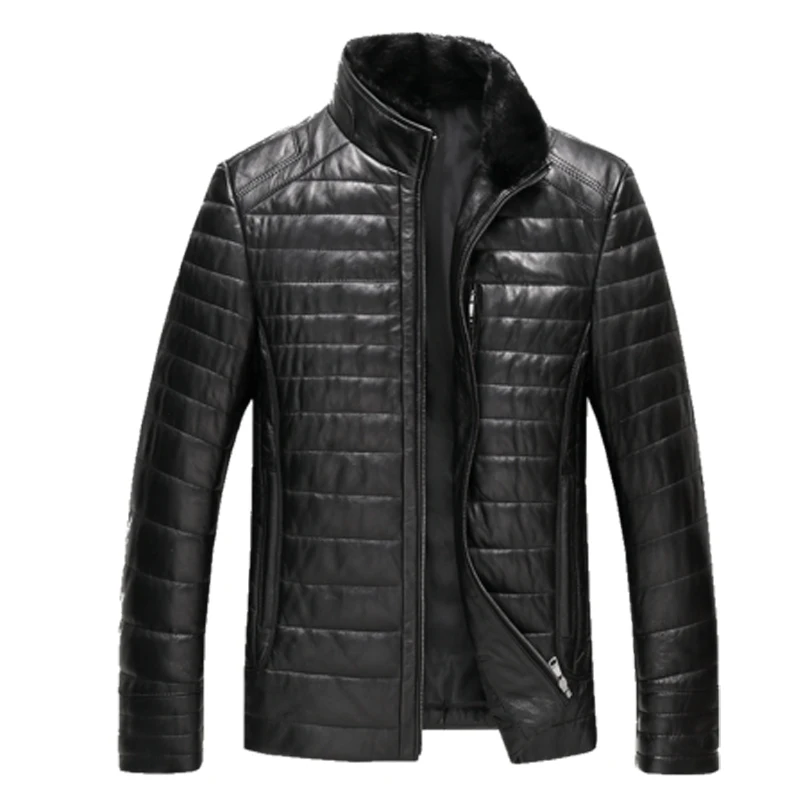 Для мужчин из натуральной овечьей кожи кожаная куртка размера плюс 6XL7XL 2020 Теплые