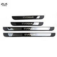 4pcslot for 2015 2019 land rover evoque car accessories abs stainless steel door sill pedal scuff plate