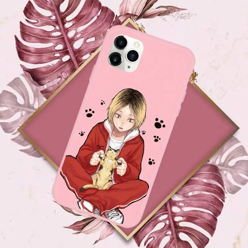 

Kenma Kozume of Anime Haikyuu Phone Case Candy Color for iPhone 11 12 mini pro XS MAX 8 7 6 6S Plus X SE 2020 XR