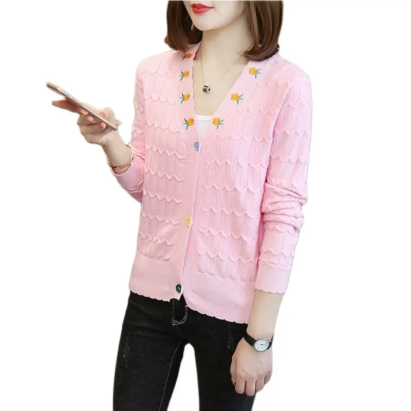 

Women Knitted Cardigan Sweater Oversized Cardigan Sweters For Women Crop Top Sweater Fall 2021 Women Clothing Cropped Cardigan