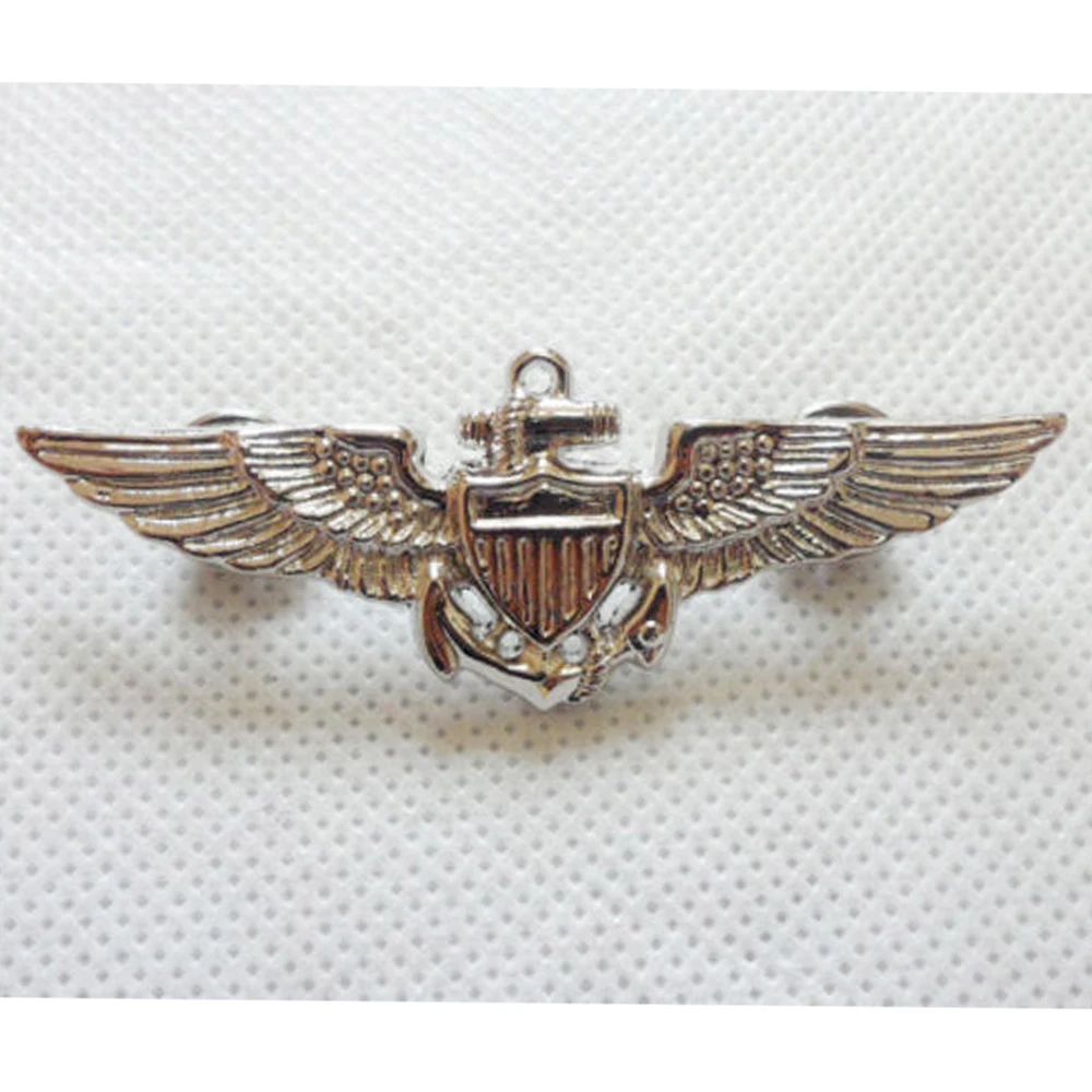 

WWII US MILITARY NAVY MARINE CORPS AVIATOR WINGS PIN BADGE