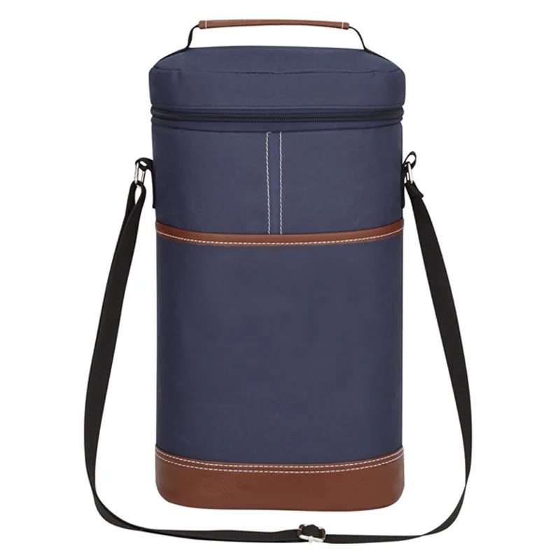For Beer Carrier 2 Bottles Insulated Bottle Tote Chiller Ope