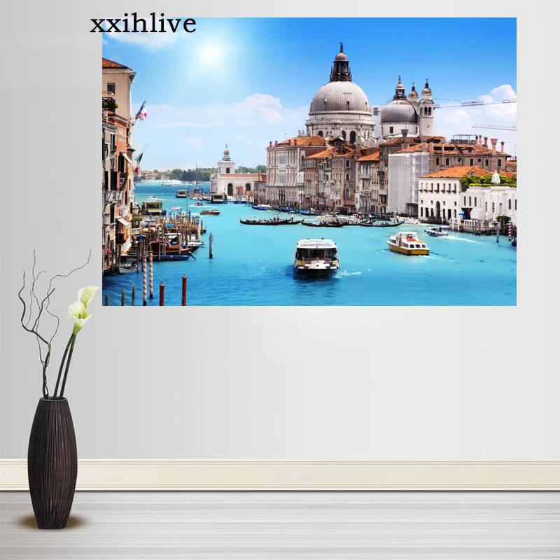 

Landscape Venice Posters Wall Art Decor Picture Modern Home Room Decoration Quality Canvas Painting More Size Customizable