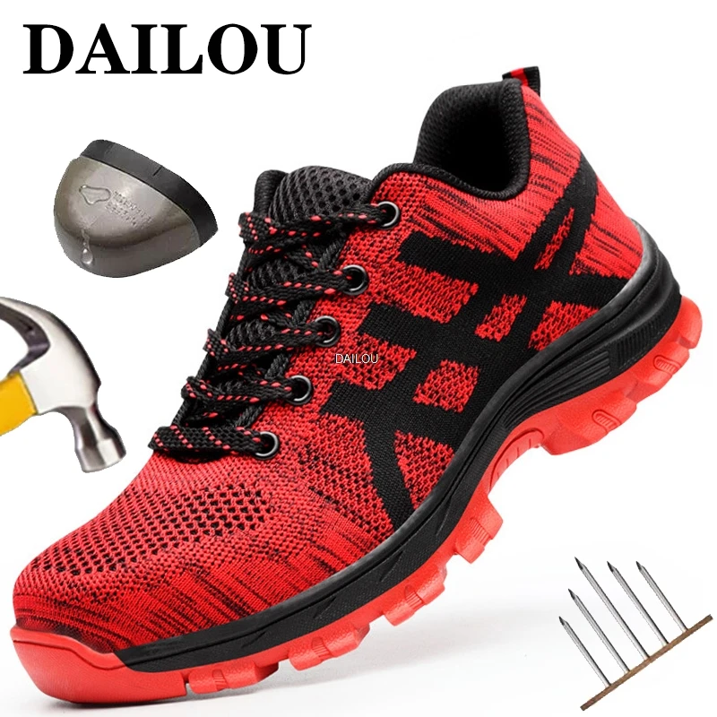 

Work Sneakers Men Indestructible Steel Toe Work Shoes Safety Boot Men Shoes Anti-puncture Working Shoes For Men Dropshipping
