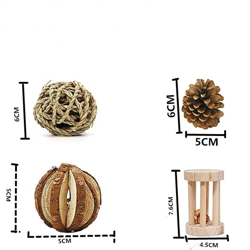 

10PCS Hamster Chew Toy Set,Rat Toys Natural Pine Wood,Gerbil,Hamster,Chinchilla's Favorite Chewing Toy,Toys Accessories