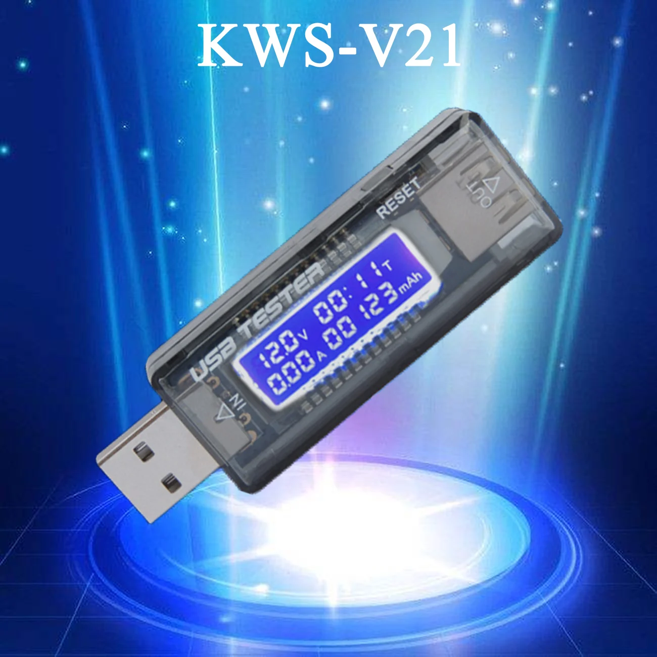 KWS-V20/V21 USB ток напряжение емкость тест er вольт ток зарядное устройство емкость тест er метр Мобильный детектор уровня мощности тест батареи