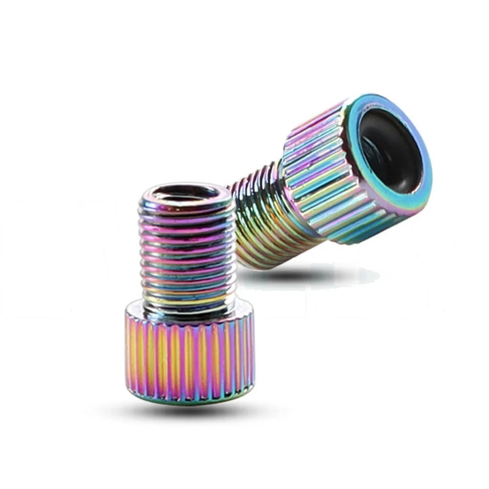 Велосипедный адаптер клапан Presta-To-Schrader цветной насос коннектор конвертер 4g