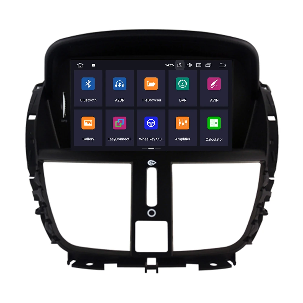 7 &quotAndroid 10 Автомобильный DVD стерео для peugeot 207 2007 2014 авто радио GPS Навигация Аудио