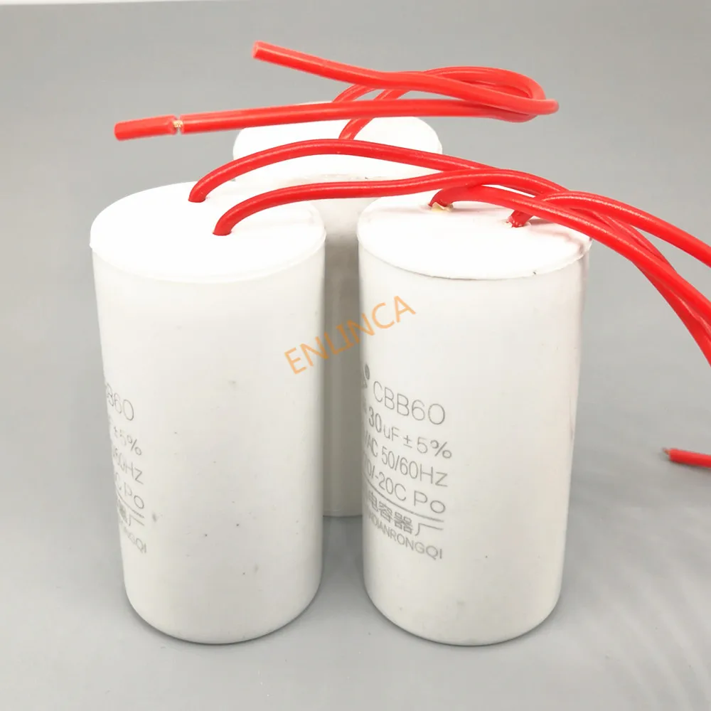 

CBB60 Motor Run Capacitors 450V 3UF 4UF 5UF 6UF 8UF 10UF 12UF 15UF 18UF 20UF 25UF 30UF 35UF 40UF 45UF 50UF Spade Tabs 450VAC