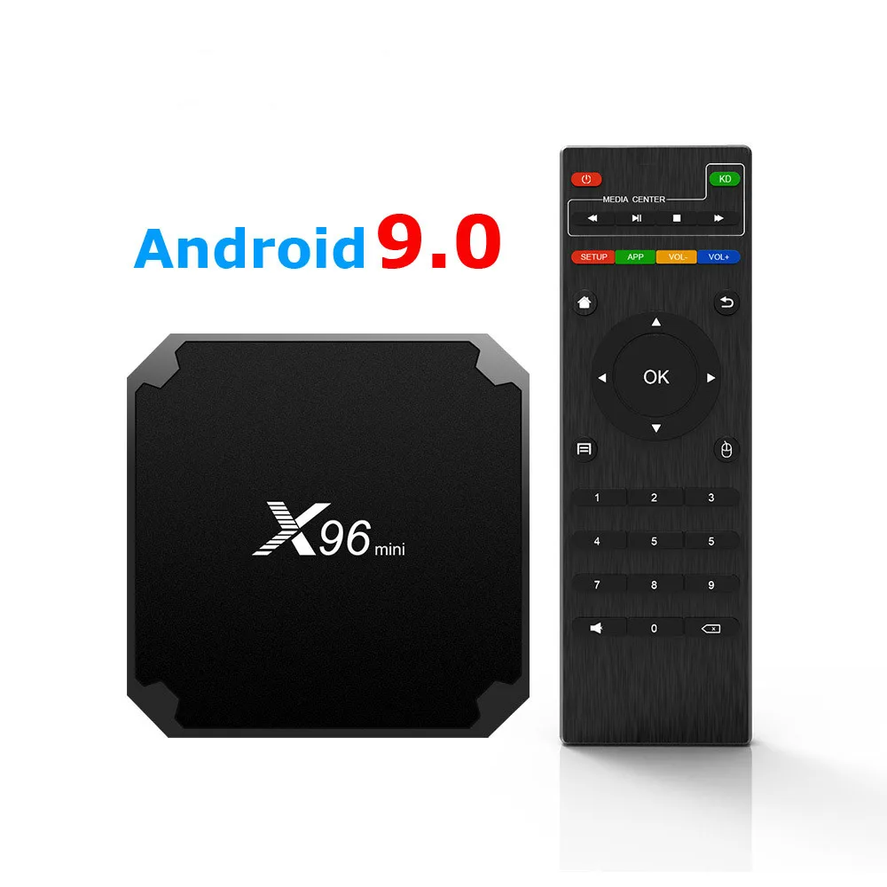 Лучший Iptv Box x96mini Android 9 0 Tv box 1G 8G 2G 16G smart tv media player x96 mini set top Доставка из
