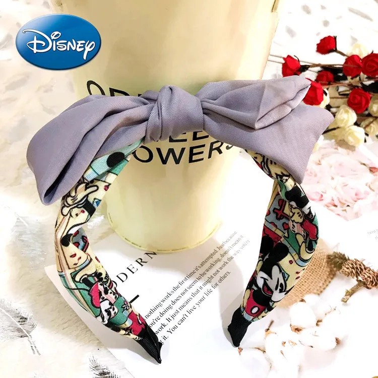 

Disney Mickey Mouse Ladies hair accessories Hair Accessories Double-layer Big Bow Headband Headband All-match Hairpin Headdress