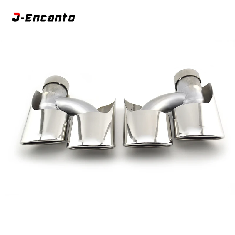 Одна пара автомобильный глушитель выхлопной трубы из нержавеющей стали для Mercedes