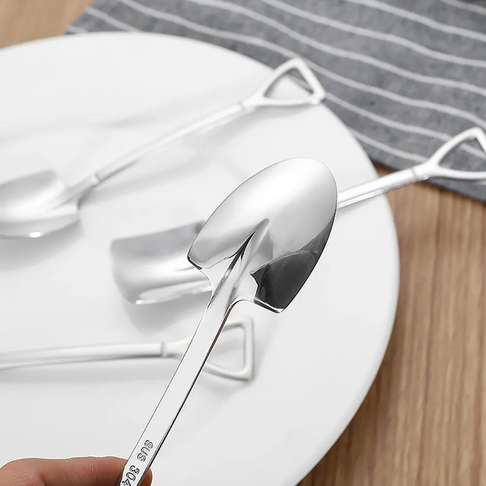 1 ПК креативный металлический Мороженое кофейная ложка-Лопатка форма в виде